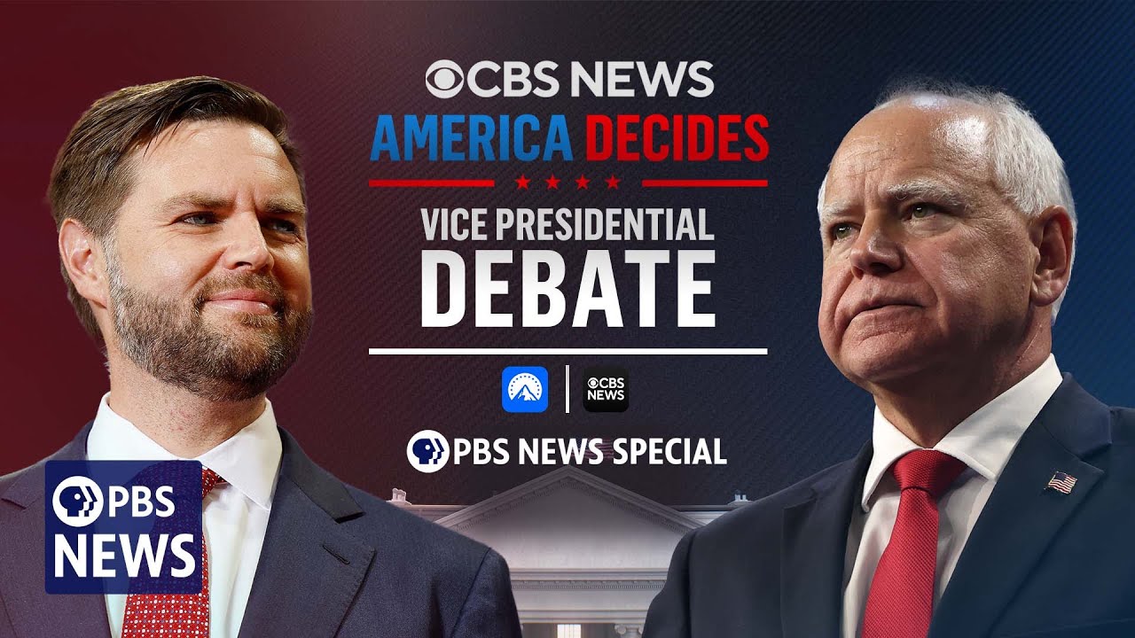 WATCH LIVE: Vance and Walz debate — PBS News simulcast of CBS’s 202...